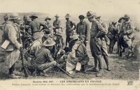 Carte postale Americains-en-France - Militaire