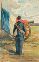 Carte postale Artillerie-Montee - Militaire