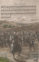 Carte postale Aux-Champs - Militaire