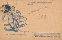Carte postale Chars-d-Assaut - Militaire