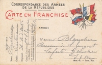 Carte postale Correspondance-des-A - Militaire