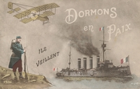 Carte postale Dormons-en-Paix - Militaire