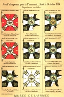 Carte postale Drapeaux-Ennemis - Militaire