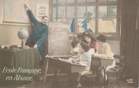 Carte postale Ecole-Francaise - Militaire