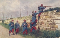 Carte postale Embuscade - Militaire