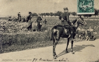 Carte postale En-Campagne - Militaire
