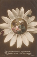 Carte postale Fleur - Militaire