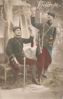 Carte postale Fraternite - Militaire