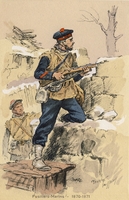 Carte postale Fusilliers-Marins - Militaire