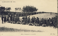 Carte postale Halte-d-Infanterie - Militaire