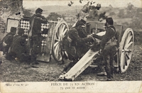 Carte postale Piece-de-75 - Militaire