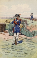 Carte postale Royal-Artillerie - Militaire