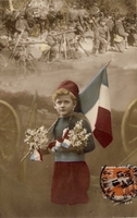 Carte postale Enfant - Patriotisme