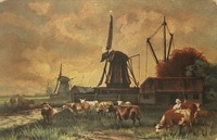 Carte postale Moulins - Pays-Bas