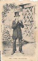 Carte postale Au-Village - Personnage