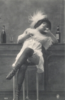 Carte postale Cabaret - Personnage