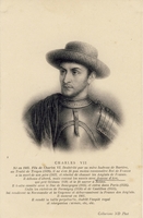 Carte postale Charles-VII - Personnage