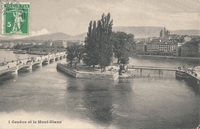 Carte postale Geneve - Suisse