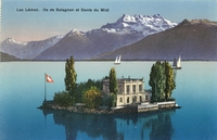 Carte postale Ile-de-Salagnon - Suisse