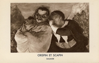 Carte postale Crispin-et-Scapin - Tableau