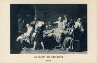 Carte postale Mort-de-Socrate - Tableau