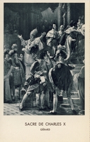 Carte postale Sacre-de-Charles-X - Tableau