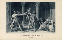 Carte postale Serment-des-Horaces - Tableau