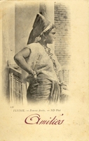 Carte postale Femme-Arabe - Tunisie