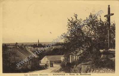 Carte postale ancienne Hargnies — Hargnies (Ardennes)