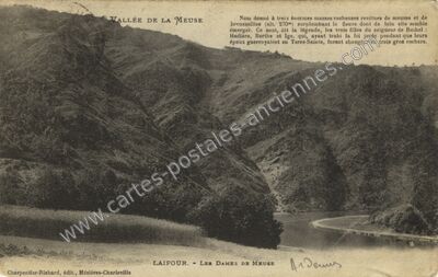 Carte postale ancienne Les Dames de Meuse — Laifour (Ardennes)