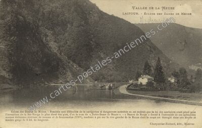 Carte postale ancienne Écluse des Dames de Meuse — Laifour (Ardennes)