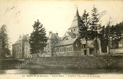 Carte postale ancienne Laval Dieu — Monthermé (Ardennes)