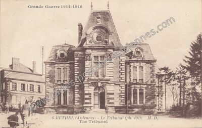 Carte postale ancienne Le Tribunal — Rethel (Ardennes)