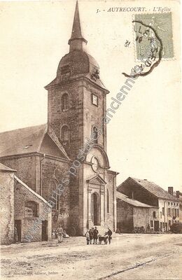 Carte postale ancienne Autrecourt — Autrecourt-et-Pourron (Ardennes)