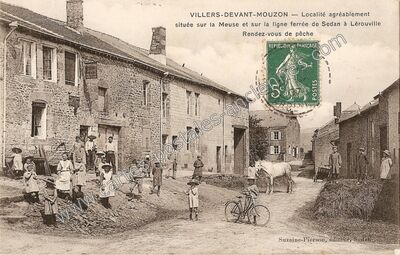 Carte postale ancienne Localité agréablement située sur la Meuse et sur la ligne ferrée de Sedan à Lérouville… — Villers-devant-Mouzon (Ardennes)