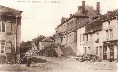 Carte postale ancienne Autrecourt — Autrecourt-et-Pourron (Ardennes)