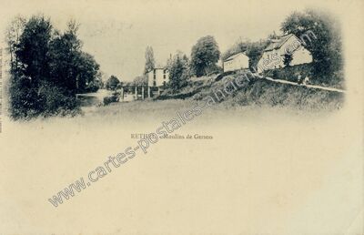 Carte postale ancienne Moulins de Gerson — Rethel (Ardennes)