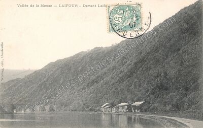 Carte postale ancienne Vallée de la Meuse - Devant Laifo — Laifour (Ardennes)
