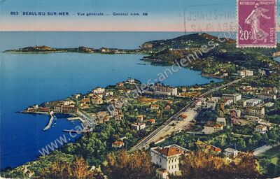 Carte postale ancienne Vue générale. — General view. RM — Beaulieu-sur-Mer (Alpes-Maritimes)