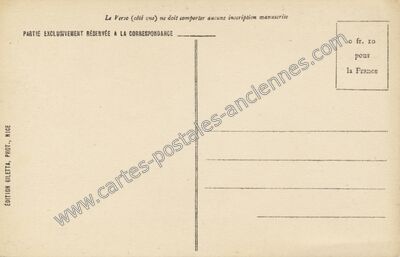 Carte postale ancienne Arriere Giletta — Non Localisée (Alpes-Maritimes)