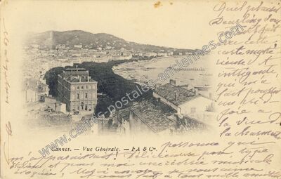 Carte postale ancienne Vue Générale — Cannes (Alpes-Maritimes)