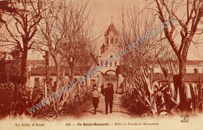 Carte postale ancienne Ile St Honorat — Cannes (Alpes-Maritimes)