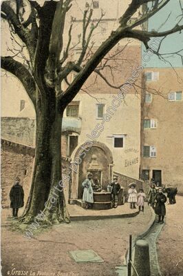 Carte postale ancienne La Fontaine Sans Pour — Grasse (Alpes-Maritimes)