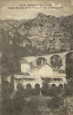 Carte postale ancienne Gorges du Loup — Le Bar-sur-Loup (Alpes-Maritimes)