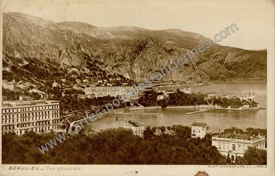Carte postale ancienne Beaulieu — Beaulieu-sur-Mer (Alpes-Maritimes)