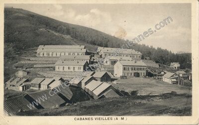 Carte postale ancienne Cabanes Vieilles — Belvédère (Alpes-Maritimes)
