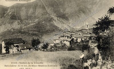 Carte postale ancienne Vallée de la Vésubie, Belvédère - Station Estivale — Belvédère (Alpes-Maritimes)