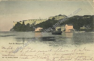 Carte postale ancienne Fort Ste Marguerite — Cannes (Alpes-Maritimes)