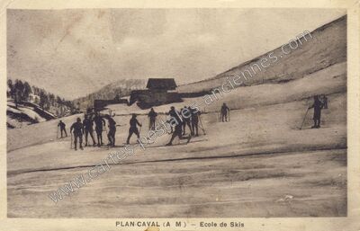 Carte postale ancienne Plan Caval — Breil-sur-Roya (Alpes-Maritimes)