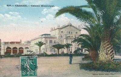 Carte postale ancienne Casino Municipal — Cannes (Alpes-Maritimes)